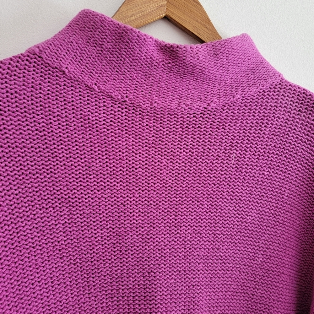 Old Navy Mock Turtleneck Knit Sweater Razzleberry M - Picture 2 of 7